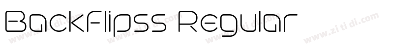 Backflipss Regular字体转换 Backflipss Regular字体转换